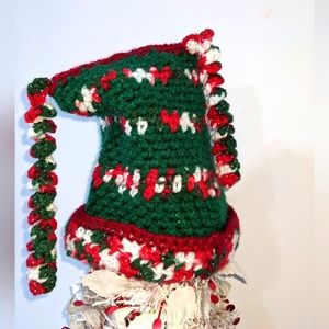 🤶NEW Kids Crochet Elf Christmas Hat Party Photos Holiday Cards HANDCRAFT